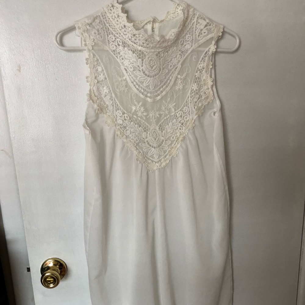 High Neck Crochet Dress size S